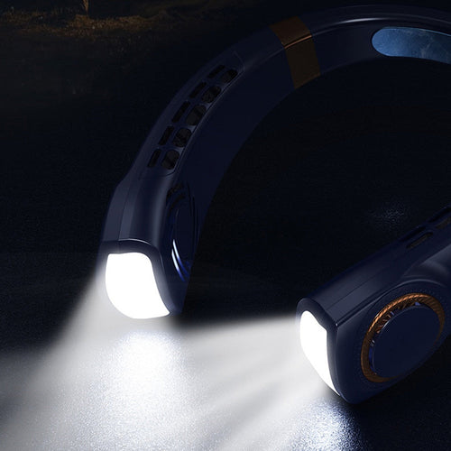 Portable LED Neck Fan, 5 Speeds