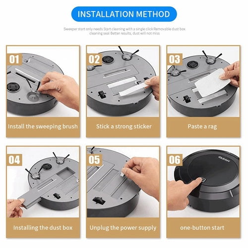 USB mini cleaning robot with floor mopping function