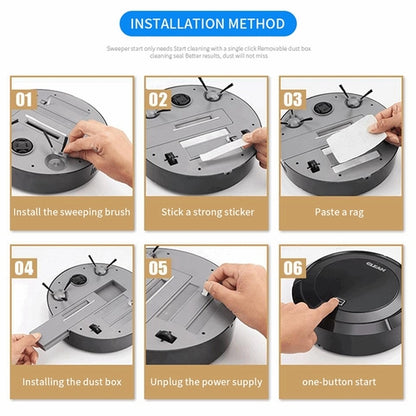 USB mini cleaning robot with floor mopping function